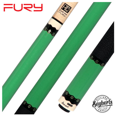 Fury Vivid Green Pool Cue with Sharkskin Leather Wrap - FUCA7