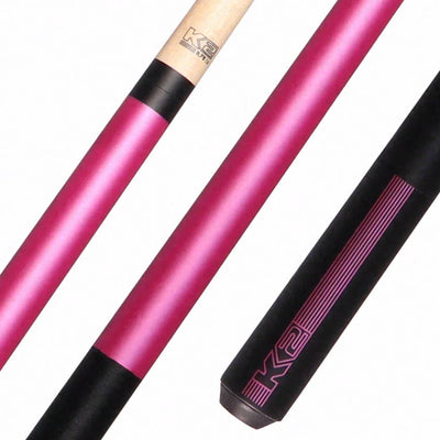 K2 Pink/Black 57 Inch Sport Pool Cue with 11.75mm LD Shaft