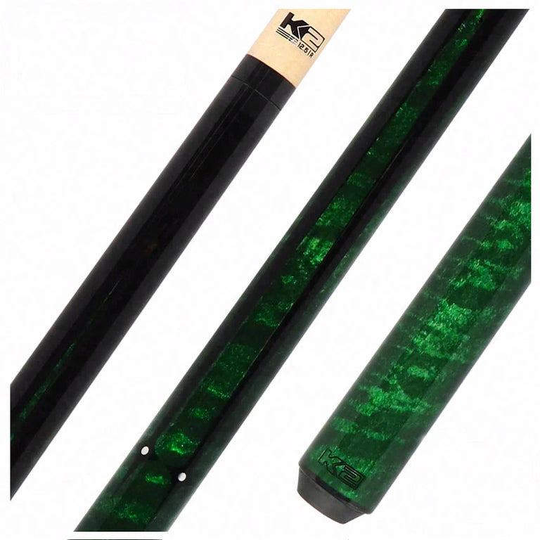 K2 Green Sneaky Pete Radial Pool Cue with 12.5mm Shaft - KLSPGN