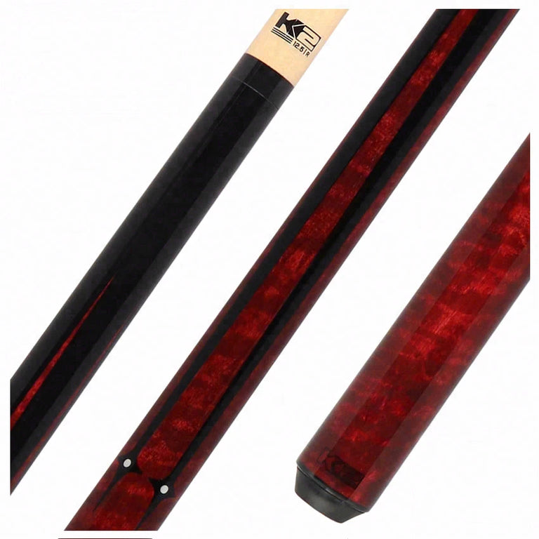 K2 Red Sneaky Pete Radial Pool Cue with 12.5mm Shaft - KLSPRD