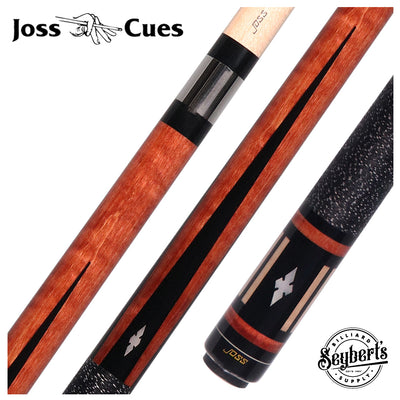Joss Dark Stained Maple with Black Points and Pearl Inlays Pool Cue - JC20-37