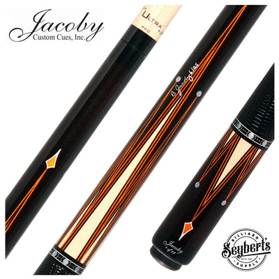 Jacoby Custom Orange Raven Pool Cue - 0917-52LWOR