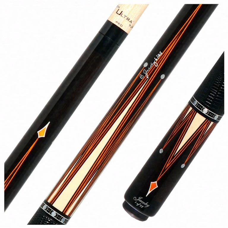 Jacoby Custom Orange Raven Pool Cue - 0917-52LWOR