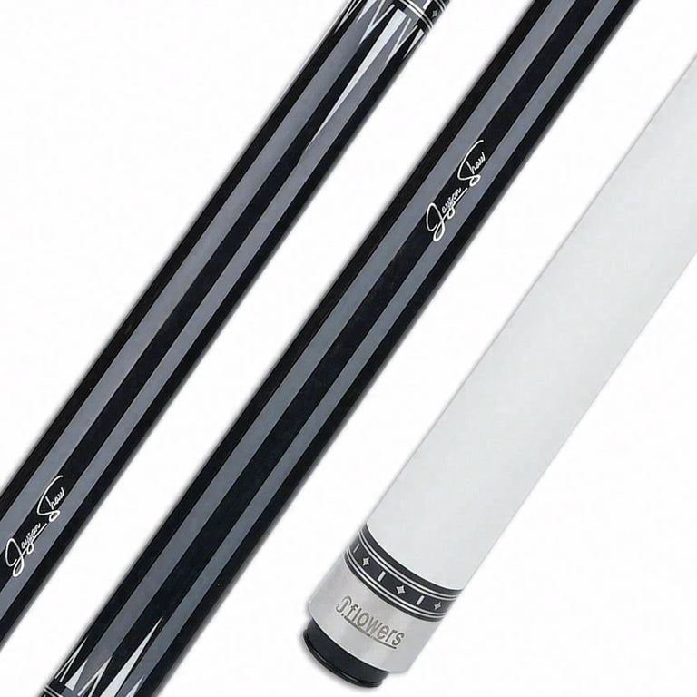 JFlowers True White No Wrap Pool Cue with Carbon Shaft