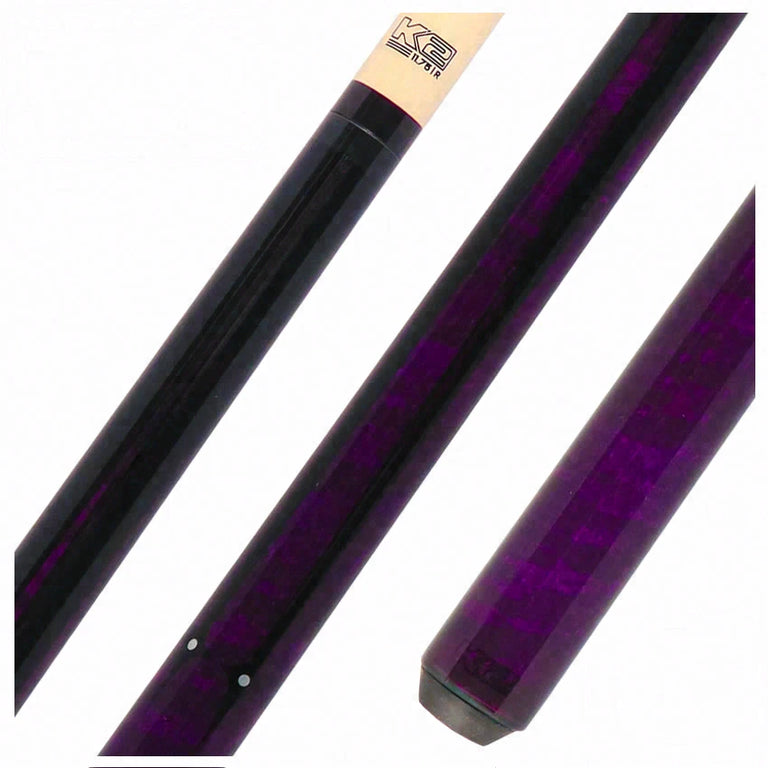 K2 Purple Sneaky Pete Radial Pool Cue with 11.75mm Shaft - KLSPPL