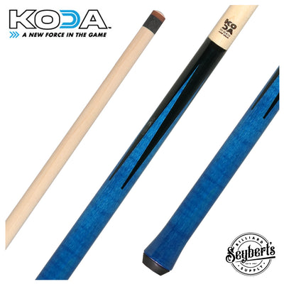 KODA Black with Blue Points Graphic Jump Cue