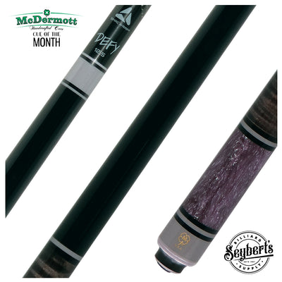 McDermott Black and Gray Maple Select Series Cue of the Month with Defy Shaft