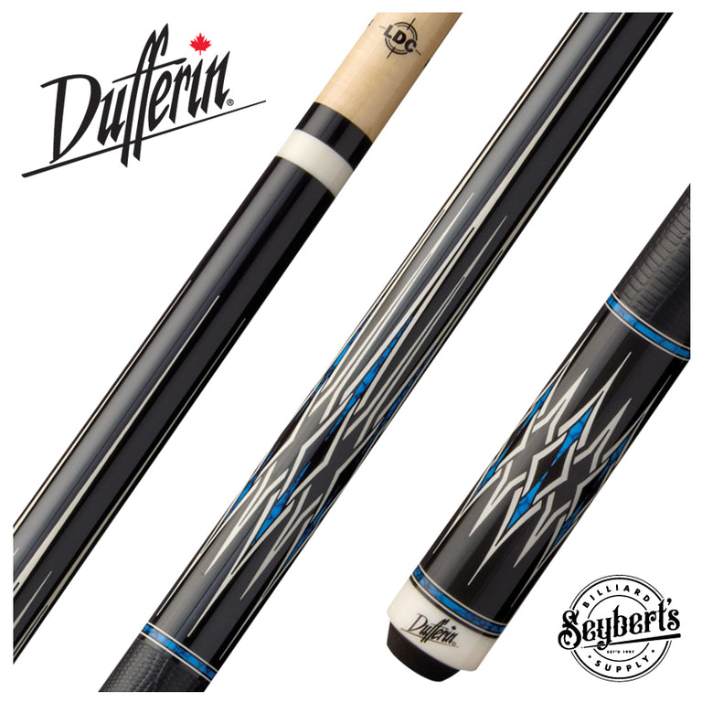 Dufferin Blue Ridge Pool Cue with Lizard Embossed Leather Wrap