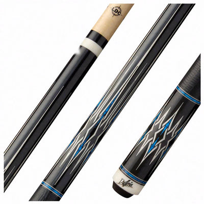 Dufferin Blue Ridge Pool Cue with Lizard Embossed Leather Wrap