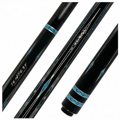 Fury Tempest No Wrap Pool Cue with Carbon Fiber Shaft - FUAF2