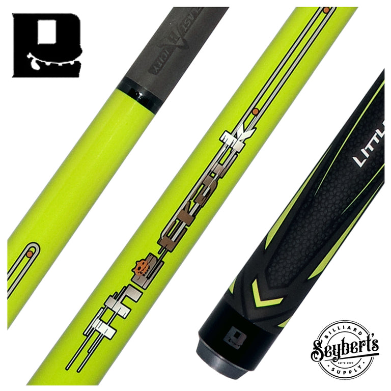 Little Monster Classic Green Impact 56 inch Short Break Cue with Carbon Fiber Shaft