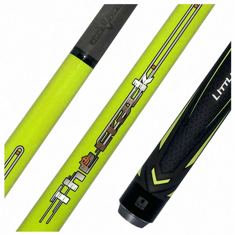 Little Monster Classic Green Impact 56 inch Short Break Cue with Carbon Fiber Shaft