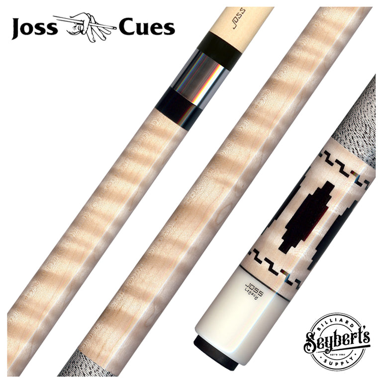Joss Legacy Curly Maple with Ebony Inlays Pool Cue - JCLS85-4M