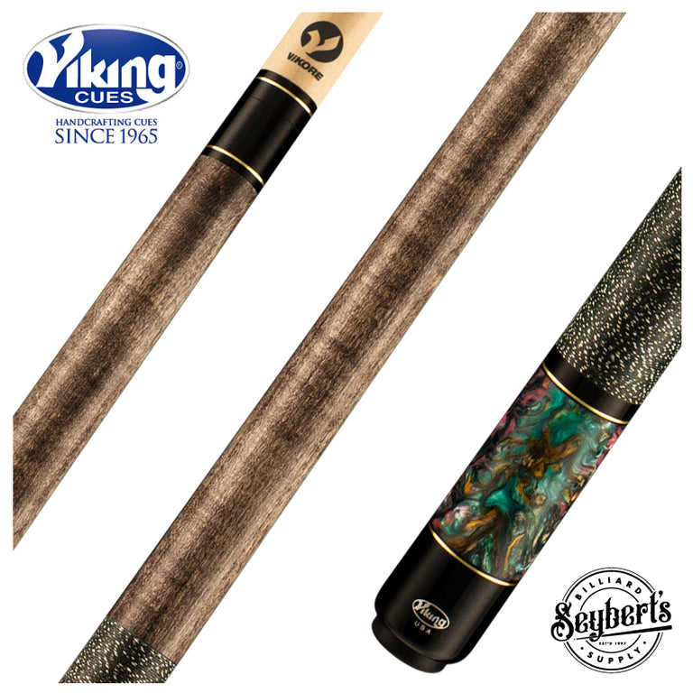 Viking BE0111 Bedlam Series Play Cue - Smoke-Stained Maple with Galaxy Shimmer Pearl