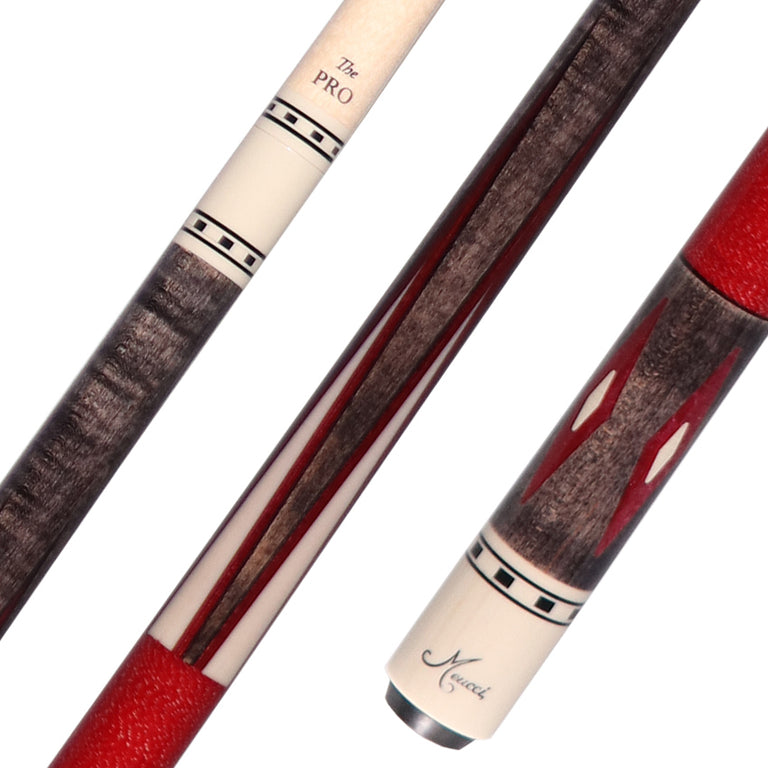 Meucci Economy Series 7 Red Pool Cue with Pro Shaft - EC7REDP