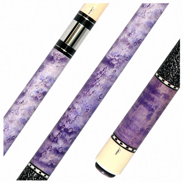 Schon STL Series Blue Stained Pool Cue - STL1BL