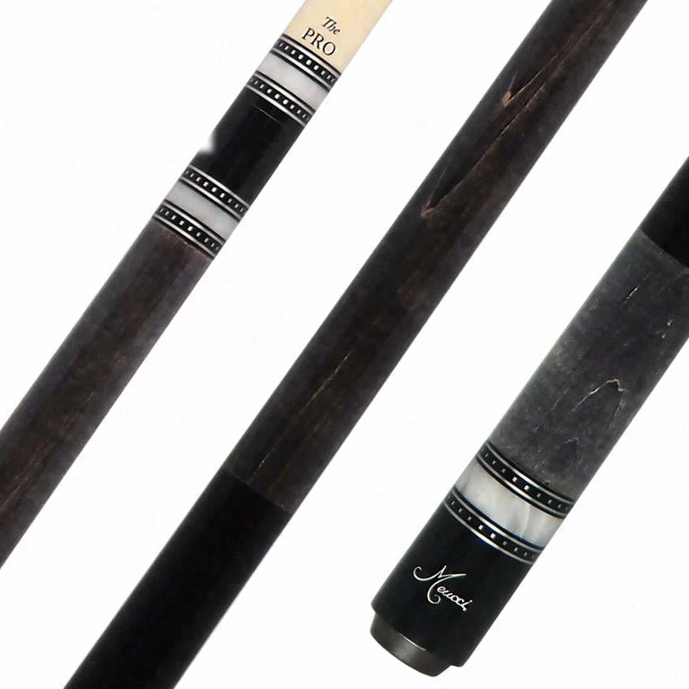 Meucci Seybert's Exclusive Grey with Black Wrapless Pool Cue with Pro Shaft - SEY-EXCGY