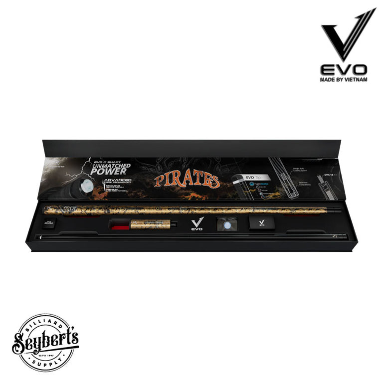 EVO Pirate Golden Plunder No Wrap Pool Cue Maxbing Edition