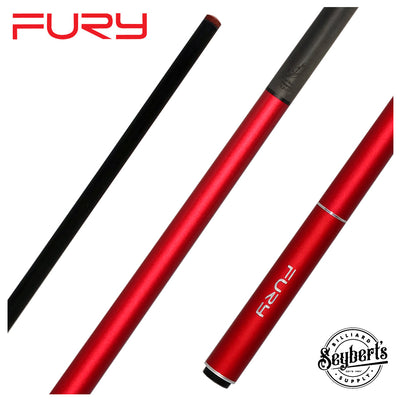Fury Red Aluminum Jump Cue with Carbon Fiber Shaft - FUJPM7