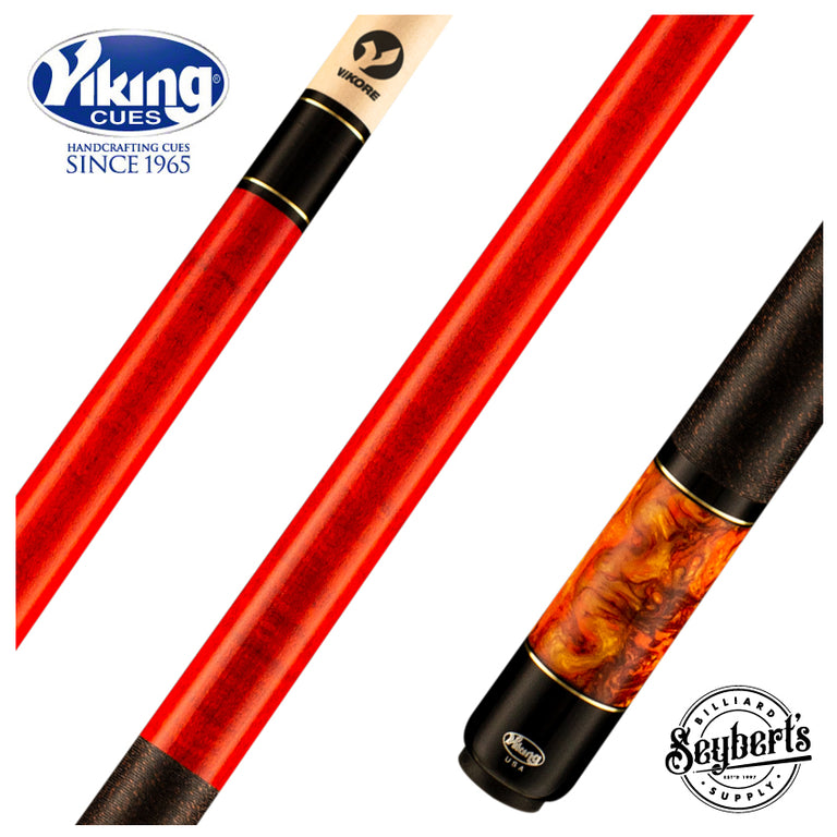 Viking BE0109 Bedlam Series Play Cue - Sienna-Stained Maple with Autumn Sunset Pearl