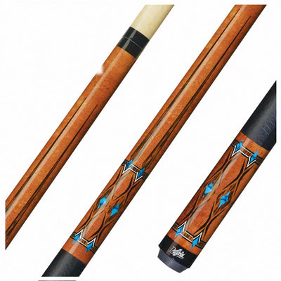 Dufferin Curly Maple and Blue Recon Play Cue - D-SE21