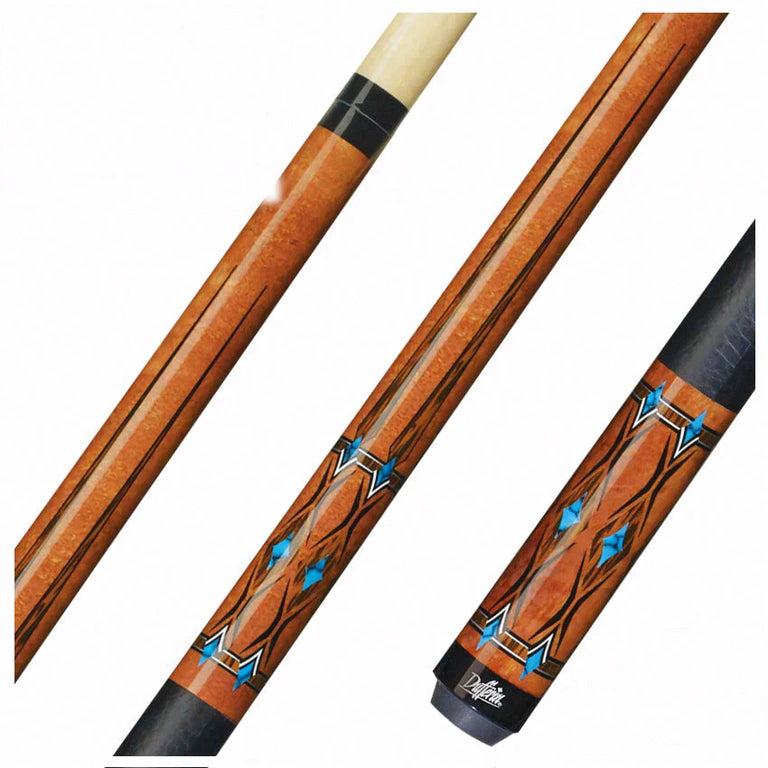 Dufferin Curly Maple and Blue Recon Play Cue - D-SE21