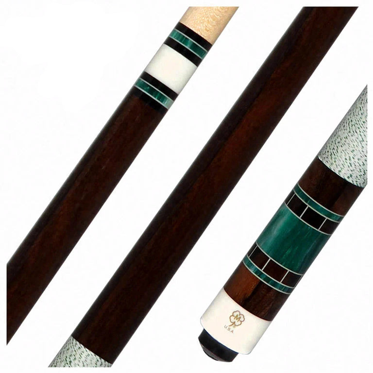 McDermott 50th Anniversary Series Zircote with Green Pearl Play Cue with G-Core Shaft and Commemorative 1x1 Case