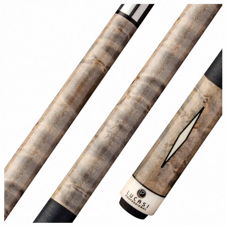 Lucasi Professional Series Gray Wash Birdseye Maple Uni-Loc Play Cue