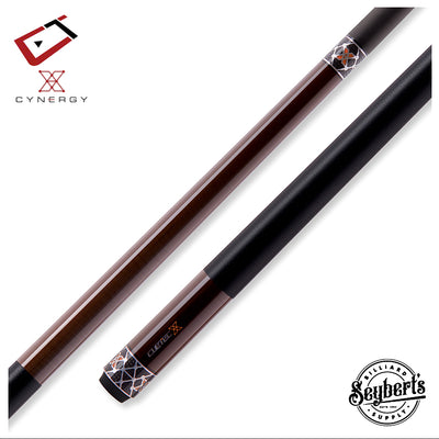 Cuetec 95-122U Cynergy X Amber Pool Cue with Black Poly Wrap