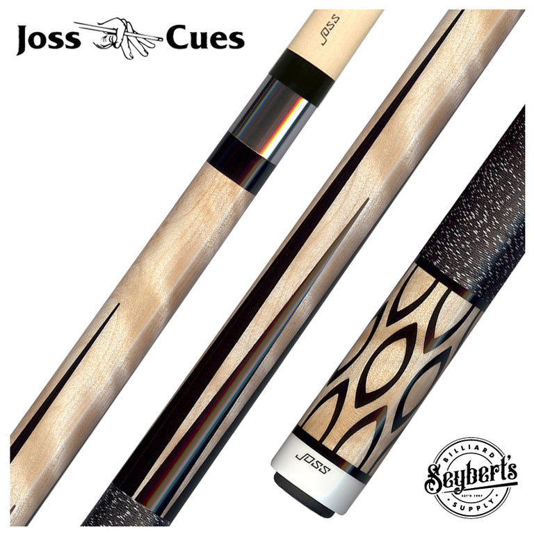 Joss Curly Maple with Black Points and Inlays Pool Cue - JC20-62
