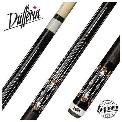 Dufferin  Play Cue - Black and Curly Maple D-SE22