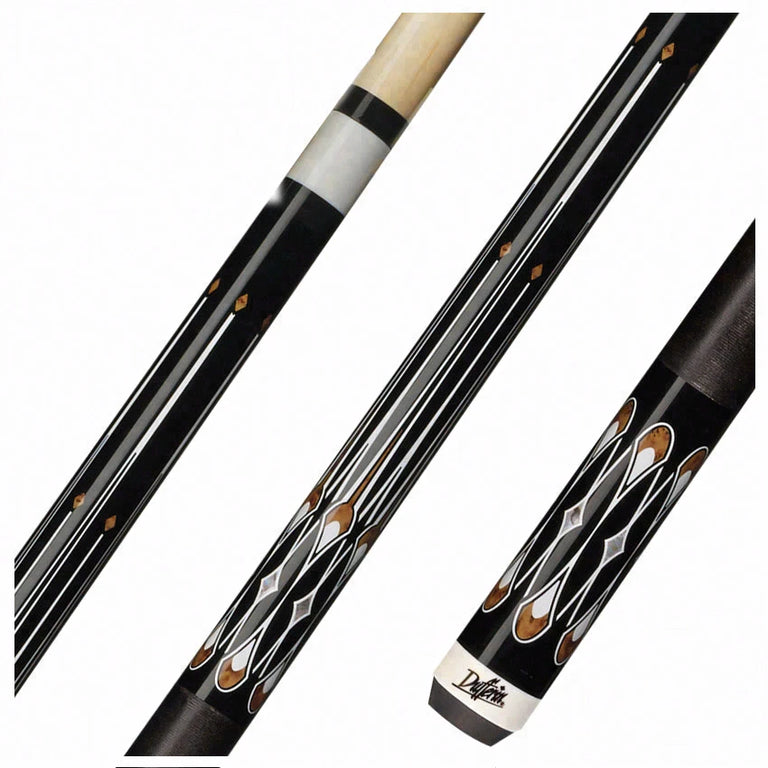 Dufferin  Play Cue - Black and Curly Maple D-SE22
