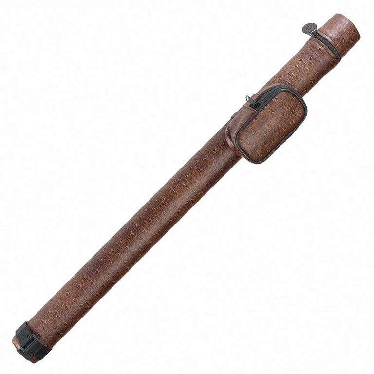 Pro Series Leatherette Brown 1x2 Hard Pool Cue Case - PJBNL