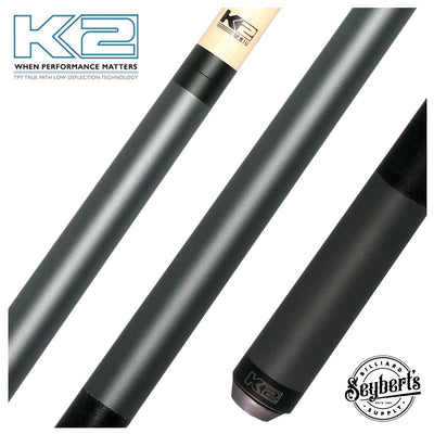 K2 Matte Smoke Gray Pool Cue with 12.50mm K2 LD Shaft