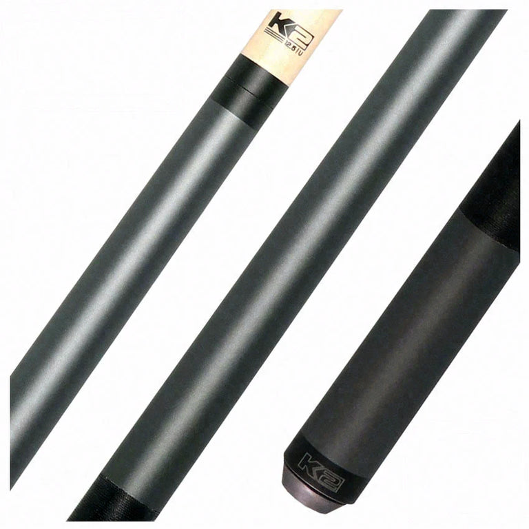 K2 KL108 Matte Smoke Gray Pool Cue with 12.50mm K2 LD Shaft - KL108
