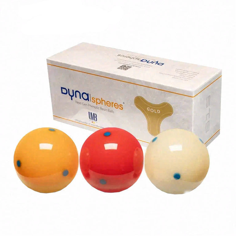 Dynaspheres Gold 615 Carom Ball Set