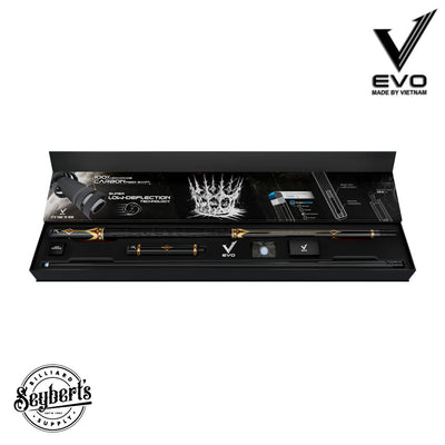 EVO Crown Royal Black Pool Cue with Black Crocodile Wrap Maxbing Edition