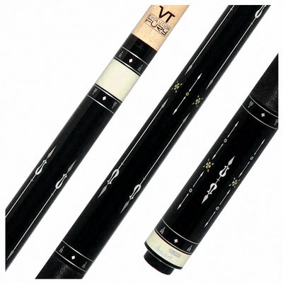 Fury Graphic Pool Cue with Pebble Grain Leather Wrap - FUVT5