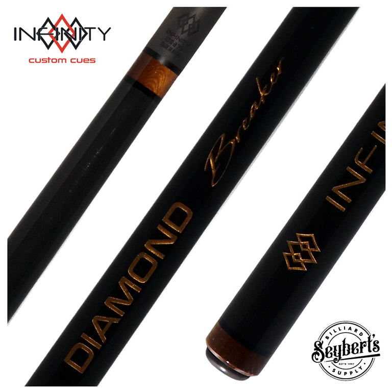 Infinity Diamond Breaker Carbon Fiber Break Cue - Gold