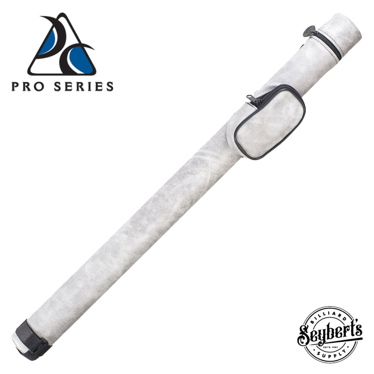 Pro Series Leatherette Gray 1x2 Hard Pool Cue Case - PJDNL
