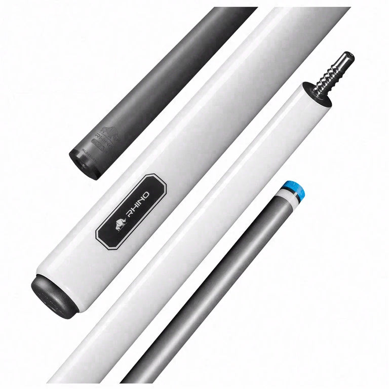 Rhino Luminax Series Pearl White No Wrap Pool Cue - RCLUMNWWH125