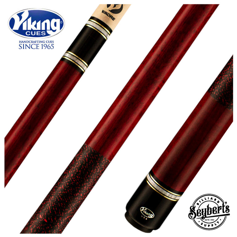 Viking ST0412 Storm Series Play Cue - Crimson-Stained Maple