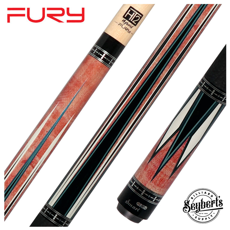 Fury Graphic Pool Cue with Sharkskin Wrap | + Free Extension - FUTK5