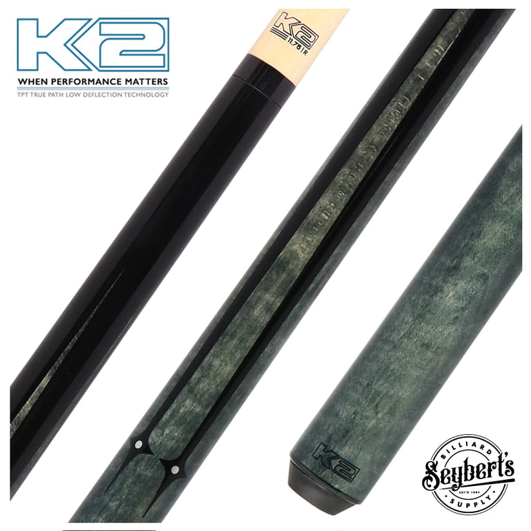 K2 KLSPGY Gray Sneaky Pete Pool Cue with 12.5mm Shaft- Radial