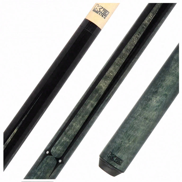K2 Gray Sneaky Pete Radial Pool Cue with 11.75mm Shaft - KLSPGY