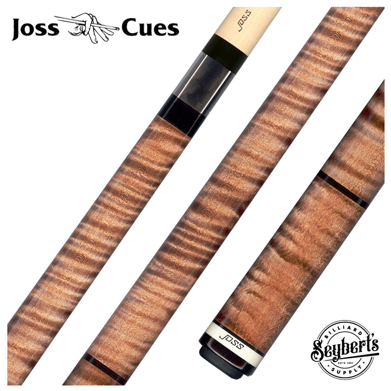 Joss Nutmeg Stained No Wrap Pool Cue - JC10-02NUT