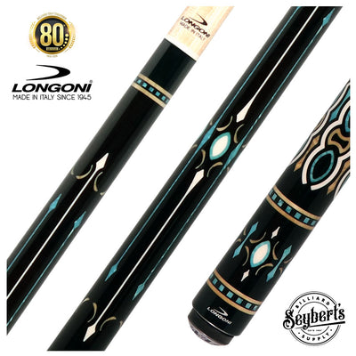 Longoni Ogiva No Wrap Pool Cue with 2 S2 American Shafts