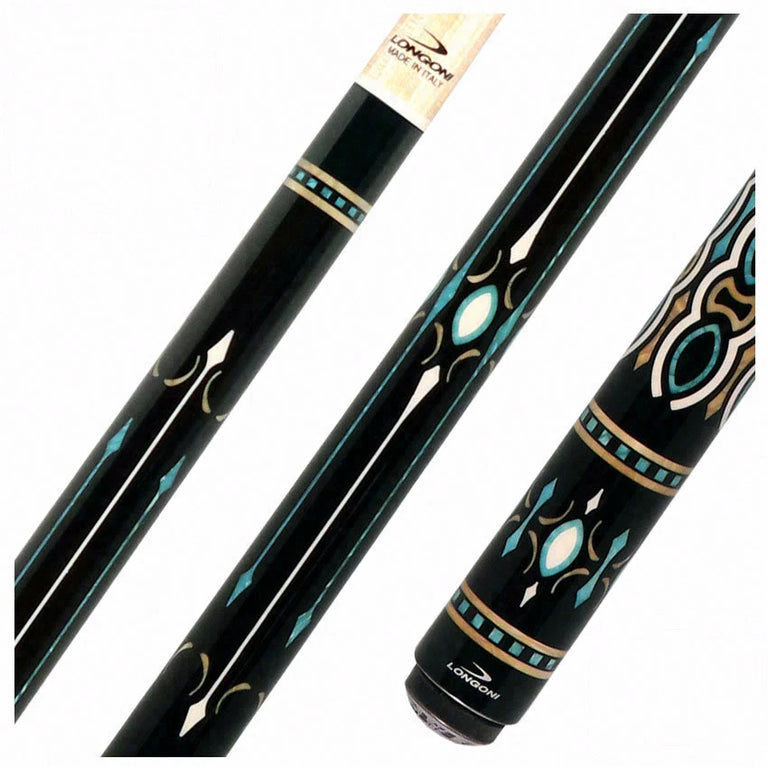 Longoni Ogiva No Wrap Pool Cue with 2 S2 American Shafts