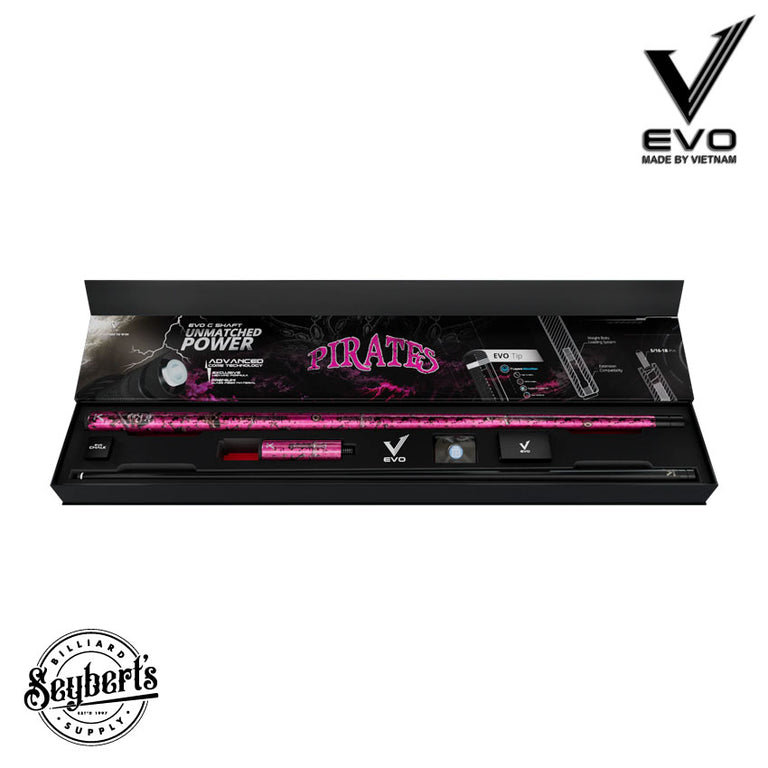 EVO Pirate Rose Raid No Wrap Pool Cue Maxbing Edition