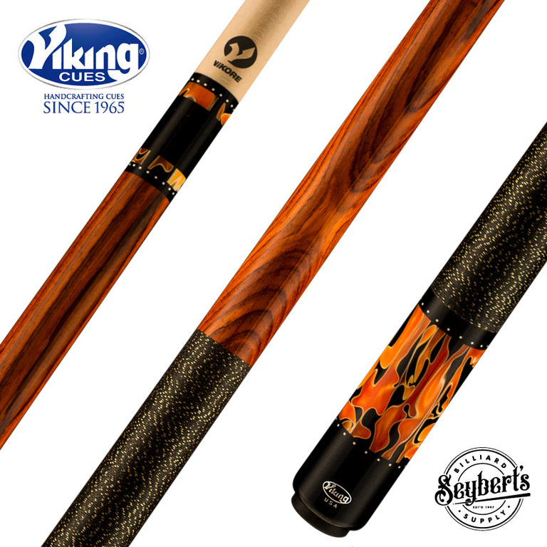 Viking TW0400 Twilight Series Play Cue - Brazilian Cocobolo with Raging Fury Premium Pearl